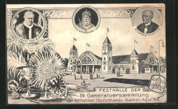 AK Aachen, Festhalle Der 59. Generalversammlung Der Katholiken 1912  - Aken