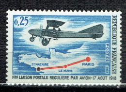 50ème Anniversaire De La Première Liaison Postale Régulière Paris Le Mans Saint-Nazaire - Neufs