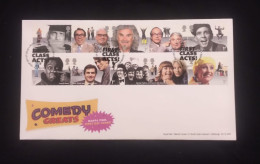 D) 2014, GREAT BRITAIN, FIRST DAY COVER, ISSUE, COMICS, SPIKE MILLIGAN, THE TWO RONNIES, BILLY CONNOLLY, MORCAMBE AND WI - Autres & Non Classés