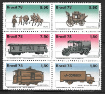 Brasil 1978 Evolução Dos Transportes Postais RHM C1060-C1065 - Neufs