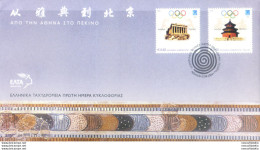 Sport. Olimpiadi 2004. Da Atene A Pechino. FDC. - Other & Unclassified