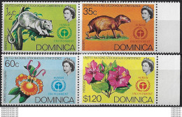 1972 Dominica Flora And Fauna 4v. MNH SG. N. 352/55 - Autres & Non Classés