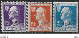 1927 Eritrea Volta 3v. MNH Sassone N. 120/22 - Unclassified