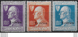 1927 Eritrea Volta 3v. Bc MNH Sassone N. 120/22 - Non Classés