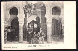 MAROC - MOROCCO - Mequinez - Habitation Israélite 1911 CACHET MILITAIRE - MILITARY CANCEL - Autres & Non Classés