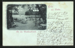 Mondschein-AK Eutin, Café An Der Vosshausbrücke  - Eutin