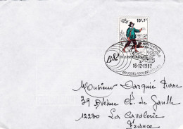 Belgique--lettre De Bruxelles Pour LA CAVALERIE-12 (France) ...timbre Seul Sur Lettre, Beau Cachet  B 82 - Briefe U. Dokumente