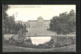 AK Kassel-Wilhelmshöhe, Schloss Mit Teich  - Kassel