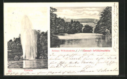 AK Kassel-Wilhelmshöhe, Schloss Wilhelmshöhe & Fontaine  - Kassel