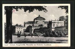 AK Kassel, Karlsaue, Orangerieschloss, Marmorbad Und Staatstheater  - Theatre
