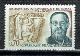 Cinquantenaire De L'Organisation Internationale Du Travail : Albert Thomas - Unused Stamps