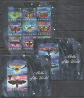 Grenada - 2014 - Moths Of The World - Yv 5612/20 + Bf 795 - Other & Unclassified