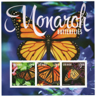 Grenada - 2014 - Insects: Butterflies - Monarch - Yv 5666A/C - Schmetterlinge