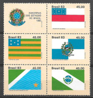 Brasil 1983 Bandeiras Dos Estados Do Brasil RHM C1363-C1367 - Neufs