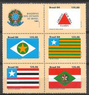 Brasil 1983 Bandeiras Dos Estados Do Brasil RHM C1363-C1367 - Ungebraucht