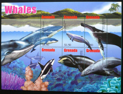 Grenada - 2002 - Whales - Yv 4271/76 - Walvissen