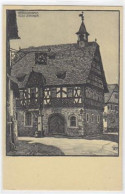 39037241 - Grossheubach Am Main. Rathaus Nach Der Natur Gezeichnet Von Architekt Alois Leibinger-Muenchen. Ungelaufen.  - Autres & Non Classés