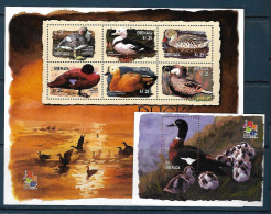 Grenada - 2001 - Birds: Ducks Of The World - Yv 3863/68 + Bf 580 - Eenden