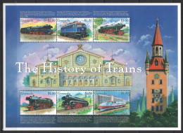 Grenada - 2000 - The History Of Trains  - Yv 3828BU/BZ - Trains