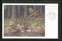 AK Deutscher Schulverein Nr. 300: Rebhuhn Im Wald  - Oorlog 1914-18