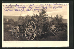 AK Artilleriepark In Fliegerdeckung  - Guerre 1914-18