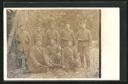 Foto-AK Infanteristen Mit Maschinengewehr  - Guerre 1914-18