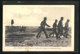 AK Horchposten Ziehen Im Mückenschleier Auf, östlicher Kriegsschauplatz  - Oorlog 1914-18