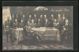 AK Heerführer V. Bülow, V. Emmich Und V. Heeringen An Einem Tisch  - Guerre 1914-18
