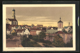 AK Augsburg, St. Ulrichskirche Und Rotes Tor  - Augsburg