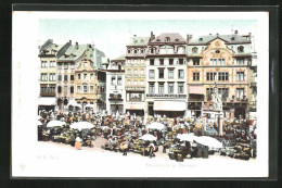 AK Mainz, Marktplatz Und Brunnen  - Mainz
