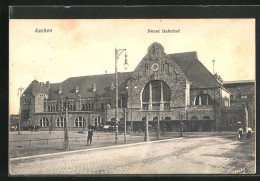 AK Aachen, Neuer Bahnhof  - Aken