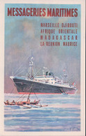 Publicité Messageries Maritimes France, Paquebot Par Illustrateur (625) - Steamers