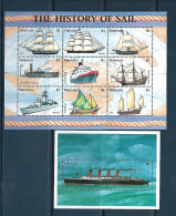 Grenada - 1998 - The History Of Sail  - Yv 3176/84 + Bf 470 - Schiffahrt