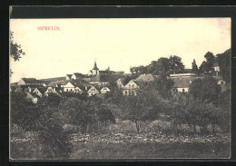 AK Merklin, Ortsansicht Aus Der Vogelschau  - Czech Republic