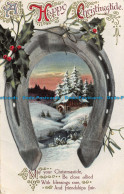 R162551 Greetings. A Happy Christmastide. House In Winter. 1912 - Monde