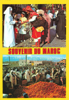 CPSM Souvenir Du Maroc-Multivues-Beau Timbre   L2966 - Autres & Non Classés