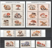 Grenada - 1997 - Mushrooms - Yv 3092/97 + 3122/27 + 3136/41 - Champignons