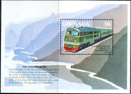 Grenada - 1996 - Train - Yv Bf 394 - Trains