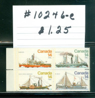 Mounted Police Montée; GRC / RCMP; Gendarmerie; Sc. # 776-9; Navire St Rock Boat; Timbres Neufs / Mint Stamps (10246-c) - Unused Stamps