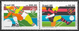 Brasil 1988 Clubes De Futebol - Campeões Da Copa Do Brasil - Taça De Ouro RHM C1599 EC1596 - Unused Stamps