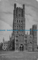 R163493 Ely Cathedral West Front. Tuck. Silverette. 1946 - Monde