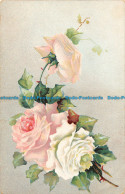 R163509 Old Postcard. Roses. B. B. London - Andere & Zonder Classificatie