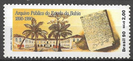 Brasil 1990 Centenário Do Arquivo Público Do Estado Da Bahia RHM C1664 - Ungebraucht