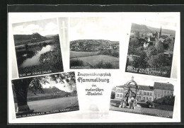 AK Hammelburg, Truppenübungsplatz, Gesamtansicht, Schloss Saaleck, Kloster Altstadt, Marktplatz  - Hammelburg
