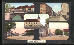 AK Kostelec N. L., Teilansicht Mit Ortspartien  - Czech Republic