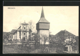 AK Hronov, Blick Zum Turm Und Kirche  - Tchéquie
