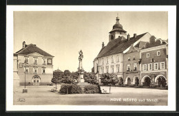 AK Nove Mesto Nad Met., Partie Am Marktplatz  - Tschechische Republik