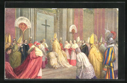 Künstler-AK Papst Pius XI. Bei Der Amtseinführung  - Papas