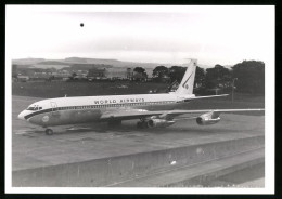 Fotografie Flugzeug Boeing 707, Passagierflugzeug Der World Airways, Kennung N374WA  - Aviation