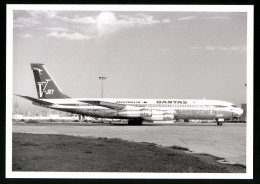 Fotografie Flugzeug Boeing 707, Passagierflugzeug Der Quantas, Kennung VH-EAE  - Luchtvaart